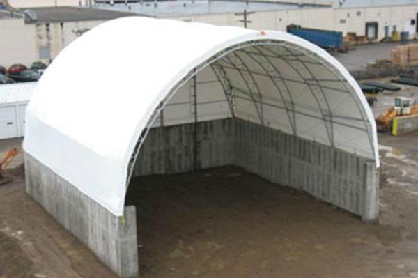 45'Wx22'H tall fabric structure